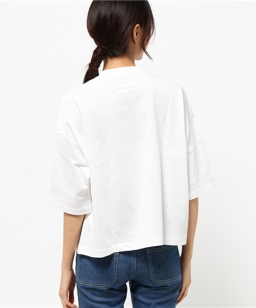 AMERICAN RAG CIE(アメリカンラグシー)の「AMERICAN RAG CIEヘビーコットン6分袖Tシャツ/208-AHS-L152-CT134(Tシャツ/カットソー・レディース・ホワイト/バーガンディー/ブラック・FREE)」の7枚目の写真