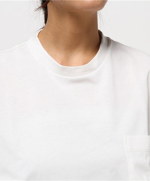 AMERICAN RAG CIE(アメリカンラグシー)の「AMERICAN RAG CIEヘビーコットン6分袖Tシャツ/208-AHS-L152-CT134(Tシャツ/カットソー・レディース・ホワイト/バーガンディー/ブラック・FREE)」の8枚目の写真