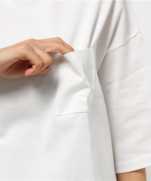 AMERICAN RAG CIE(アメリカンラグシー)の「AMERICAN RAG CIEヘビーコットン6分袖Tシャツ/208-AHS-L152-CT134(Tシャツ/カットソー・レディース・ホワイト/バーガンディー/ブラック・FREE)」の15枚目の写真