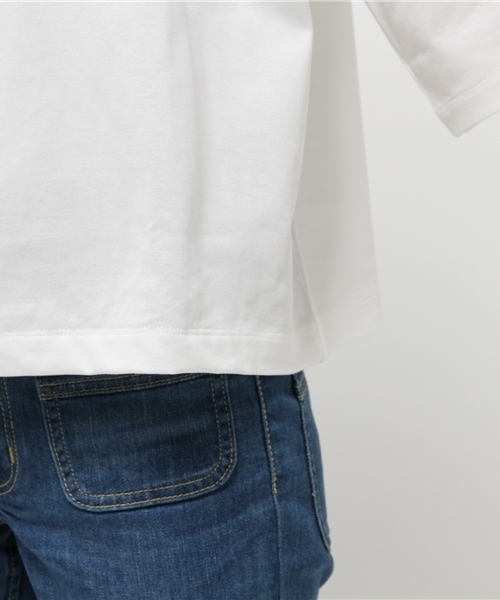 AMERICAN RAG CIE(アメリカンラグシー)の「AMERICAN RAG CIEヘビーコットン6分袖Tシャツ/208-AHS-L152-CT134(Tシャツ/カットソー・レディース・ホワイト/バーガンディー/ブラック・FREE)」の16枚目の写真