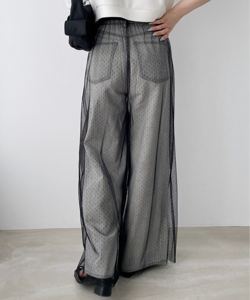 Heather(ヘザー)の「チュールシアーパンツ 121694(その他パンツ・レディース・ホワイト系その他/ブラック/ブラック系その他・FREE)」の12枚目の写真