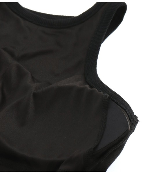 Settimissimo（セッティミッシモ）の「カップ付き リブタンクトップ ドッキング ワンピース（ワンピース・レディース・オフホワイト/ブラック・FREE）」の12枚目の写真