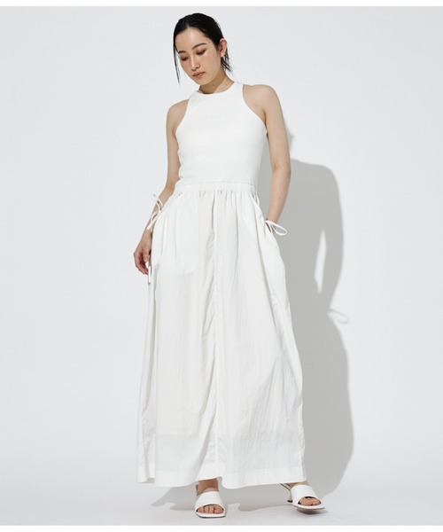 Settimissimo（セッティミッシモ）の「カップ付き リブタンクトップ ドッキング ワンピース（ワンピース・レディース・オフホワイト/ブラック・FREE）」の10枚目の写真