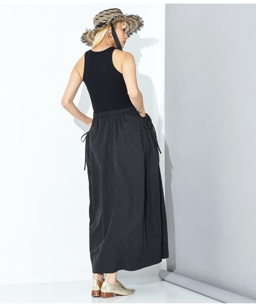 Settimissimo（セッティミッシモ）の「カップ付き リブタンクトップ ドッキング ワンピース（ワンピース・レディース・オフホワイト/ブラック・FREE）」の6枚目の写真