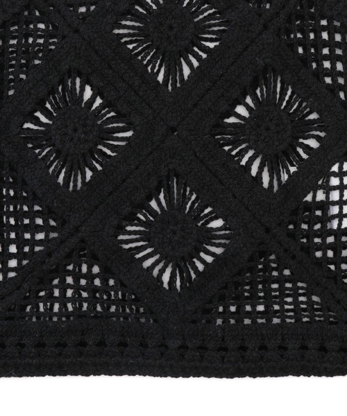 SALON adam et rope'(サロン アダム エ ロペ)の「クロシェ編みミニバッグ(ハンドバッグ・レディース・ブラック/ホワイト・FREE)」の15枚目の写真