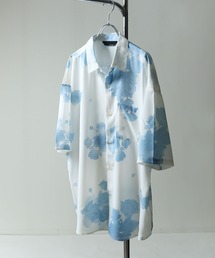 Naive magic（ナイーブマジック）の「【NAIVE MAGIC】 とろみ ドレープ シルクタッチ ワイドシルエット レギュラーカラー 柄シャツ（シャツ/ブラウス・メンズ）」