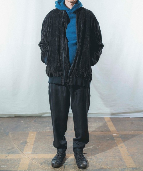 スズキタカユキ　ベルベット  ジャケット suzuki takayuki（スズキタカユキ）の「pile-fabric blouson