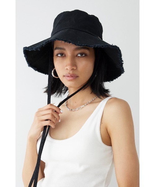 ALEXIA STAM（アリシアスタン）の「Ribbon Hat /リボンハット（ハット・レディース・ブラック/イエロー・FREE）」の19枚目の写真