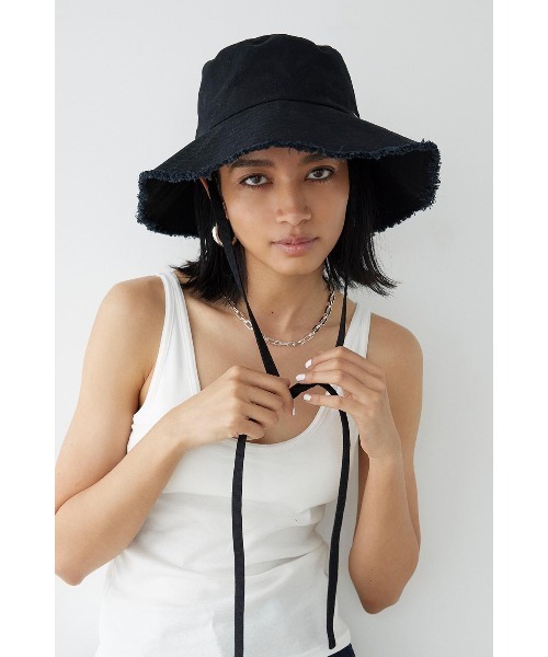 ALEXIA STAM（アリシアスタン）の「Ribbon Hat /リボンハット（ハット・レディース・ブラック/イエロー・FREE）」の20枚目の写真