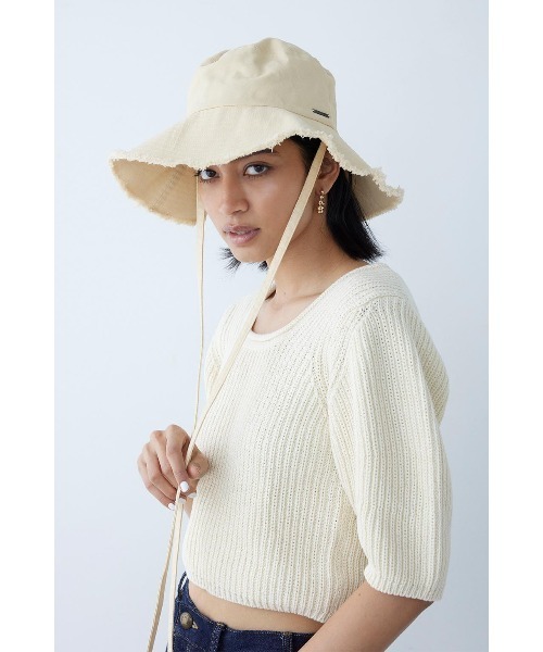 ALEXIA STAM（アリシアスタン）の「Ribbon Hat /リボンハット（ハット・レディース・ブラック/イエロー・FREE）」の13枚目の写真