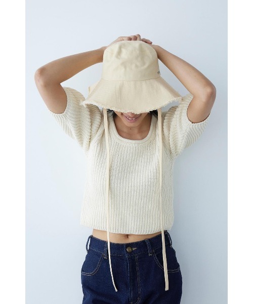 ALEXIA STAM（アリシアスタン）の「Ribbon Hat /リボンハット（ハット・レディース・ブラック/イエロー・FREE）」の14枚目の写真