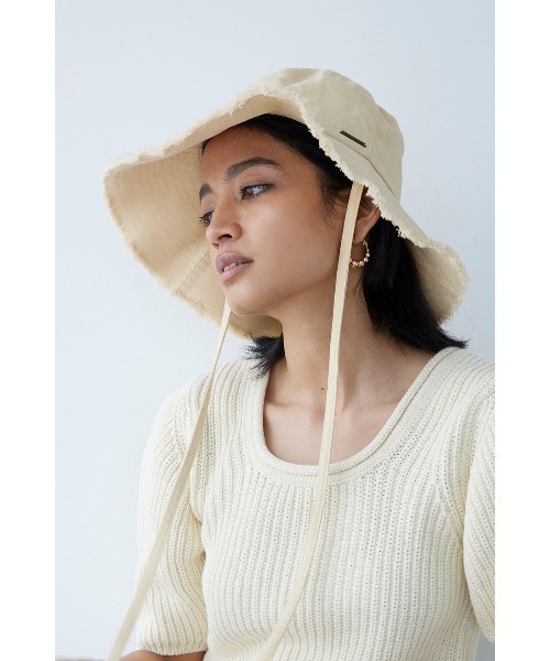 ALEXIA STAM（アリシアスタン）の「Ribbon Hat /リボンハット（ハット・レディース・ブラック/イエロー・FREE）」の15枚目の写真