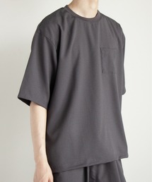COMMON WARE（コモンウェアー）の「COMMONWARE:リネンライク クルーネック 布帛TEE（Tシャツ/カットソー）」