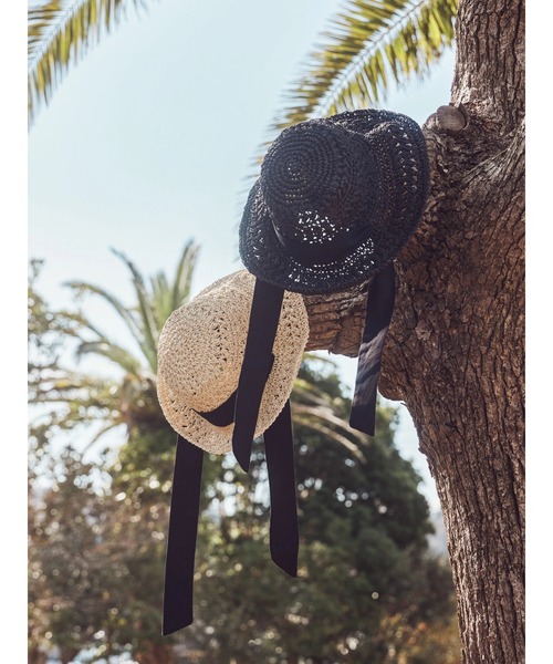 AMERICAN HOLIC(アメリカンホリック)の「リボンペーパーハット(ハット・レディース・ブラック/ベージュ・FREE)」の18枚目の写真