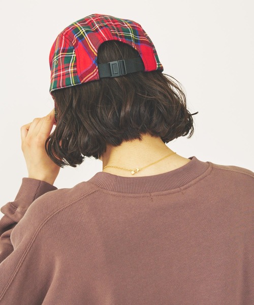 MILKFED.(ミルクフェド)の「ICING LOGO PLAID JET CAP(キャップ・レディース・ライトブルー/レッド/ネイビー・ONE SIZE)」の5枚目の写真