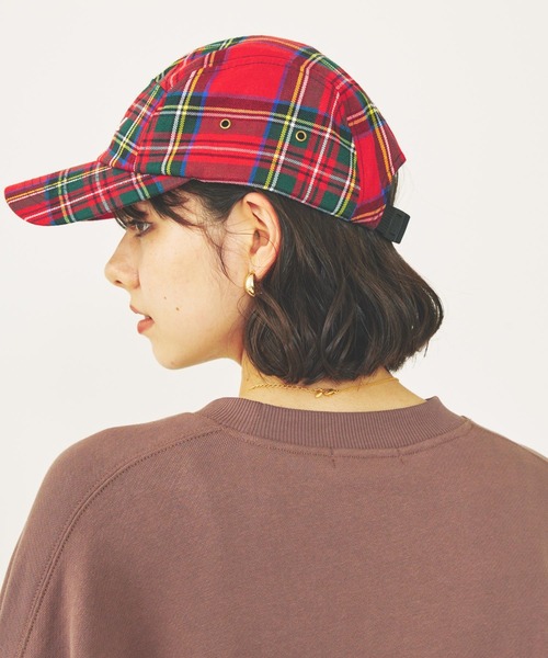 MILKFED.(ミルクフェド)の「ICING LOGO PLAID JET CAP(キャップ・レディース・ライトブルー/レッド/ネイビー・ONE SIZE)」の6枚目の写真