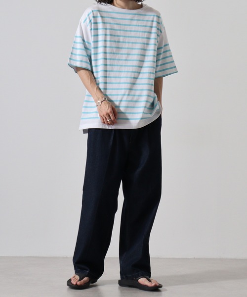 MONT KEMMEL YARN DYED 30/2 PLATING JERSRY BASQUE SHIRTS SHORT SLEEVE（Tシャツ/カットソー）｜MONT KEMMEL（モンケメル）