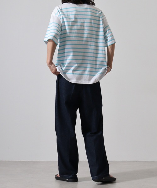 MONT KEMMEL YARN DYED 30/2 PLATING JERSRY BASQUE SHIRTS SHORT SLEEVE（Tシャツ/カットソー）｜MONT KEMMEL（モンケメル）