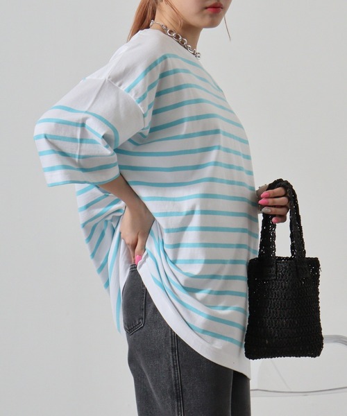 MONT KEMMEL YARN DYED 30/2 PLATING JERSRY BASQUE SHIRTS SHORT SLEEVE（Tシャツ/カットソー）｜MONT KEMMEL（モンケメル）