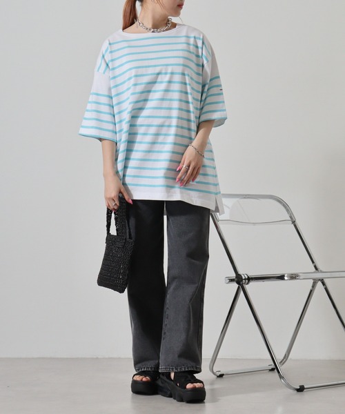 MONT KEMMEL YARN DYED 30/2 PLATING JERSRY BASQUE SHIRTS SHORT SLEEVE（Tシャツ/カットソー）｜MONT KEMMEL（モンケメル）