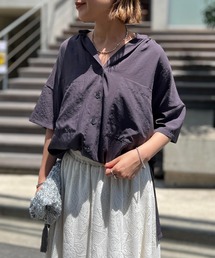 un dix cors | スパンローン気流染めシャツ(シャツ/ブラウス)