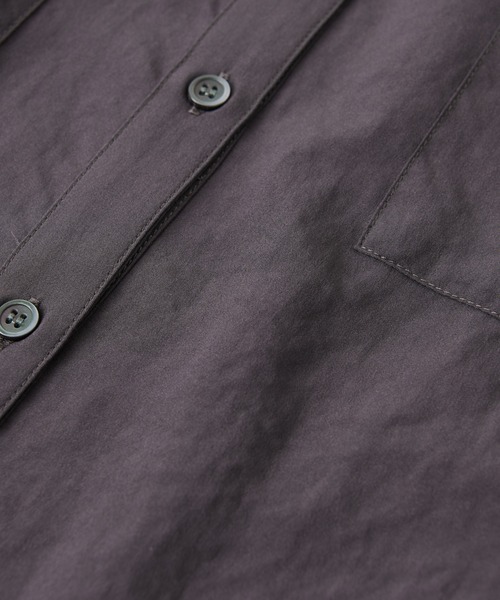 un dix cors（アンディコール）の「スパンローン気流染めシャツ（シャツ/ブラウス・レディース・オフホワイト/チャコールグレー/ブルー・FREE）」の13枚目の写真