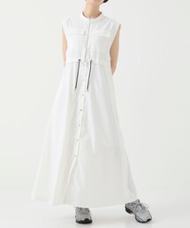 CITY TOKYO | ＜2WAY＞＜抗ピリング・速乾性＞＜手洗い可能＞タイプライタードロストシャツワンピース【A＋TOKYO / エープラストウキョウ】(シャツワンピース)