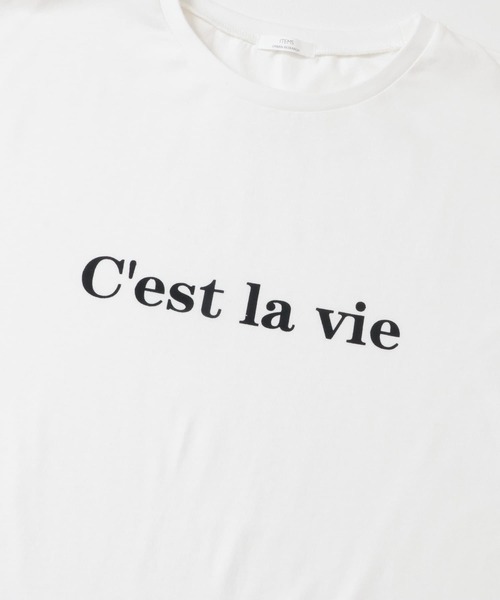 ITEMS URBANRESEARCH（アイテムズ アーバンリサーチ）の「ロゴハンソデビッグTシャツ（Tシャツ/カットソー・レディース・ダークブラウン/オフホワイト/ライトベージュ・FREE）」の19枚目の写真