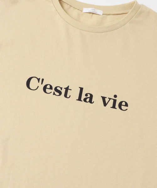 ITEMS URBANRESEARCH（アイテムズ アーバンリサーチ）の「ロゴハンソデビッグTシャツ（Tシャツ/カットソー・レディース・ダークブラウン/オフホワイト/ライトベージュ・FREE）」の20枚目の写真