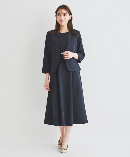 LAISSE PASSE（レッセパッセ）の「Vカラーサマージャケット（その他アウター・レディース・ベージュ/ネイビー・SMALL/MEDIUM）」の19枚目の写真