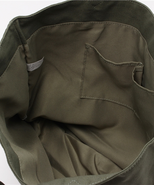 WEGO（ウィゴー）の「WEGO/フラッグサガラビッグトートバッグ（トートバッグ・レディース・カーキ/ホワイト/ブラック・FREE）」の9枚目の写真