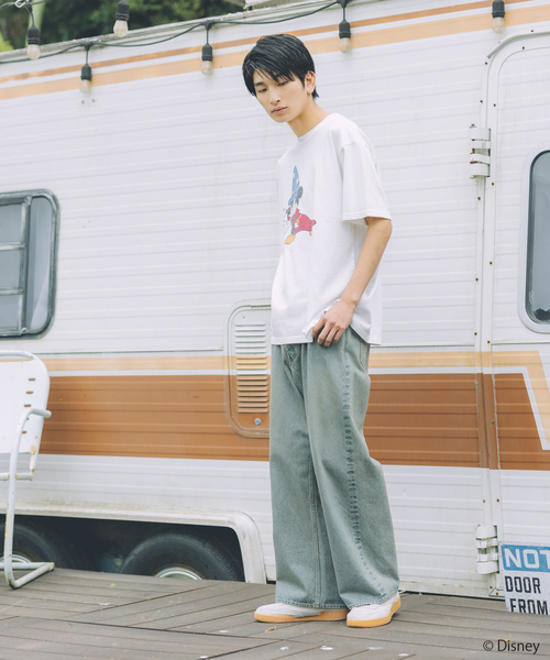 JOURNAL STANDARD（ジャーナルスタンダード）の「MICKEY MOUSE / ミッキーマウス 別注 S/S Tシャツ（Tシャツ/カットソー・メンズ・ブラック系その他/ホワイト系その他/イエロー/グレー/ブラック/ホワイト・LARGE/MEDIUM）」の9枚目の写真