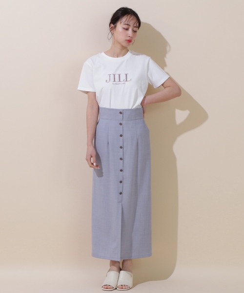 JILL by JILL STUART（ジルバイジルスチュアート）の「◇オーガニック刺繍ロゴTシャツ（Tシャツ/カットソー・レディース・ホワイト系その他4/ピンク系その他/ホワイト系その他/ホワイト/ブラック/シルバー系その他・FREE）」の16枚目の写真