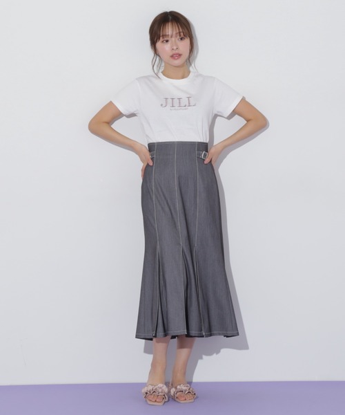 JILL by JILL STUART（ジルバイジルスチュアート）の「◇オーガニック刺繍ロゴTシャツ（Tシャツ/カットソー・レディース・ホワイト系その他4/ピンク系その他/ホワイト系その他/ホワイト/ブラック/シルバー系その他・FREE）」の21枚目の写真