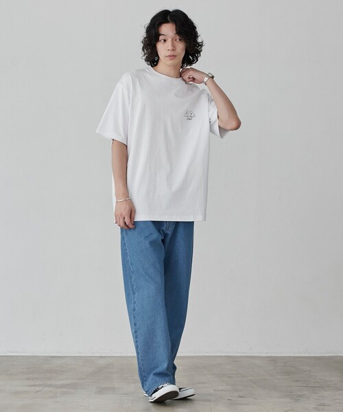 coen（コーエン）の「デニムストレートパンツ（デニムパンツ・メンズ・ネイビー/コバルトブルー・L/M/S/XL）」の4枚目の写真