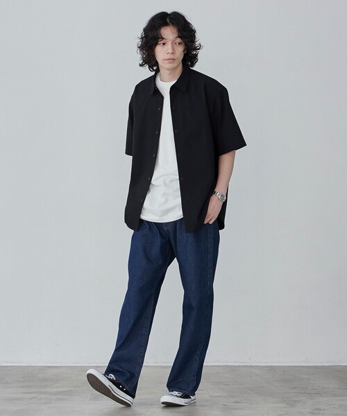 coen（コーエン）の「デニムストレートパンツ（デニムパンツ・メンズ・ネイビー/コバルトブルー・L/M/S/XL）」の11枚目の写真