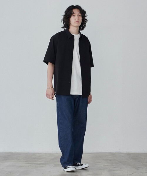 coen（コーエン）の「デニムストレートパンツ（デニムパンツ・メンズ・ネイビー/コバルトブルー・L/M/S/XL）」の13枚目の写真