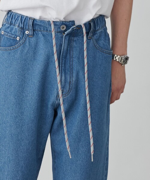 coen（コーエン）の「デニムストレートパンツ（デニムパンツ・メンズ・ネイビー/コバルトブルー・L/M/S/XL）」の20枚目の写真