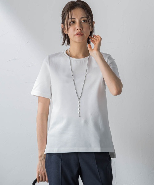 LAUTREAMONT(ロートレアモン)の「エコヴェロポンチカットソー(Tシャツ/カットソー・レディース・ホワイト/ブラック/チャコールグレー・9号)」の5枚目の写真