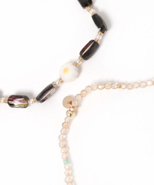 niko and...(ニコアンド)の「2本SETビーズブレスレット(ブレスレット・レディース・グリーン/オレンジ/ベージュ・0)」の5枚目の写真