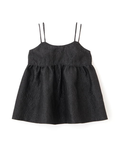 N.（N. Natural Beauty Basic）（エヌエヌナチュラルビューティーベーシック）の「◆ジャガードキャミビスチェ（キャミソール・レディース・ブラック/ライラック/オフホワイト・MEDIUM）」の4枚目の写真