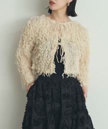 2WAYフリンジリボンカーディガン