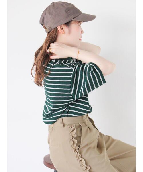 ehka sopo(エヘカソポ)の「柄アソート花ロゴプリントTシャツ(Tシャツ/カットソー・レディース・ネイビー/オフホワイト/ブラック/グリーン・F)」の13枚目の写真