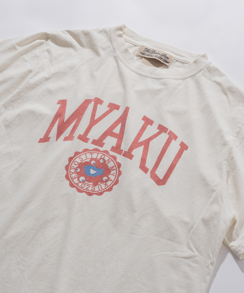 REMI RELIEF（レミレリーフ）の「REMI RELIEF(レミレリーフ) 別注 ミャクミャク Tシャツ（Tシャツ/カットソー・メンズ・ブラック/アイボリー/ネイビー・MEDIUM/LARGE/X-LARGE）」の5枚目の写真