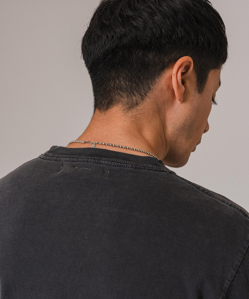 REMI RELIEF（レミレリーフ）の「REMI RELIEF(レミレリーフ) 別注 ミャクミャク Tシャツ（Tシャツ/カットソー・メンズ・ブラック/アイボリー/ネイビー・MEDIUM/LARGE/X-LARGE）」の16枚目の写真