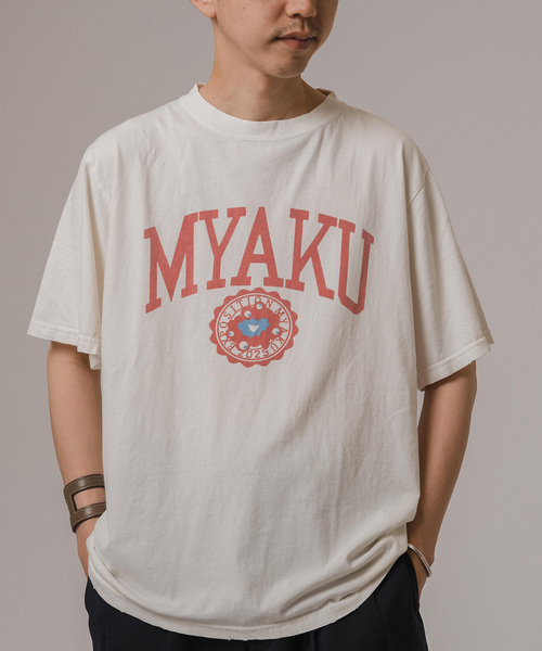 REMI RELIEF（レミレリーフ）の「REMI RELIEF(レミレリーフ) 別注 ミャクミャク Tシャツ（Tシャツ/カットソー・メンズ・ブラック/アイボリー/ネイビー・MEDIUM/LARGE/X-LARGE）」の18枚目の写真