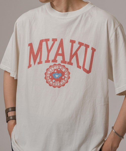 REMI RELIEF（レミレリーフ）の「REMI RELIEF(レミレリーフ) 別注 ミャクミャク Tシャツ（Tシャツ/カットソー・メンズ・ブラック/アイボリー/ネイビー・MEDIUM/LARGE/X-LARGE）」の22枚目の写真