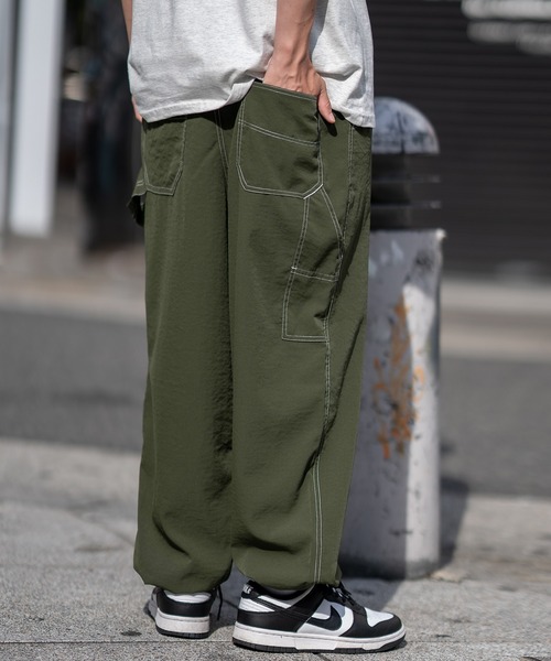 SIDEWAY STANCE（サイドウェイスタンス）の「【SIDEWAY STANCE】ポリワッシャー ワイド ペインターパンツ（その他パンツ・メンズ・ネイビー/カーキ/ブラック・SMALL/MEDIUM/LARGE/X-LARGE）」の21枚目の写真