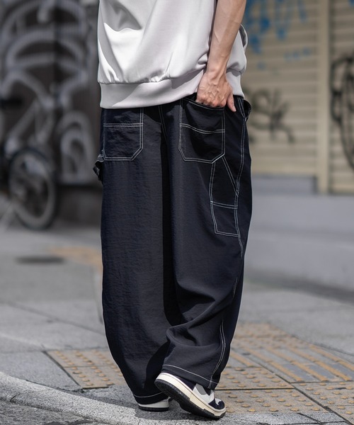 SIDEWAY STANCE（サイドウェイスタンス）の「【SIDEWAY STANCE】ポリワッシャー ワイド ペインターパンツ（その他パンツ・メンズ・ネイビー/カーキ/ブラック・SMALL/MEDIUM/LARGE/X-LARGE）」の17枚目の写真