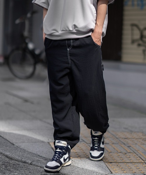SIDEWAY STANCE（サイドウェイスタンス）の「【SIDEWAY STANCE】ポリワッシャー ワイド ペインターパンツ（その他パンツ・メンズ・ネイビー/カーキ/ブラック・SMALL/MEDIUM/LARGE/X-LARGE）」の16枚目の写真
